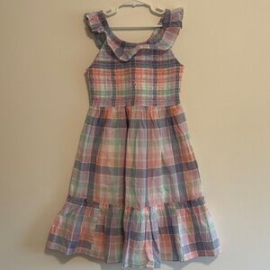 Crewcuts Colorful Plaid Kids Dress